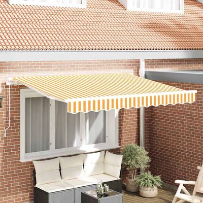 vidaXL Zatemniteľná markíza Žltá 300 x 200 cm látka