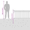 vidaXL Plot s hrotmi BAARLO 200 x 130 cm Čierna