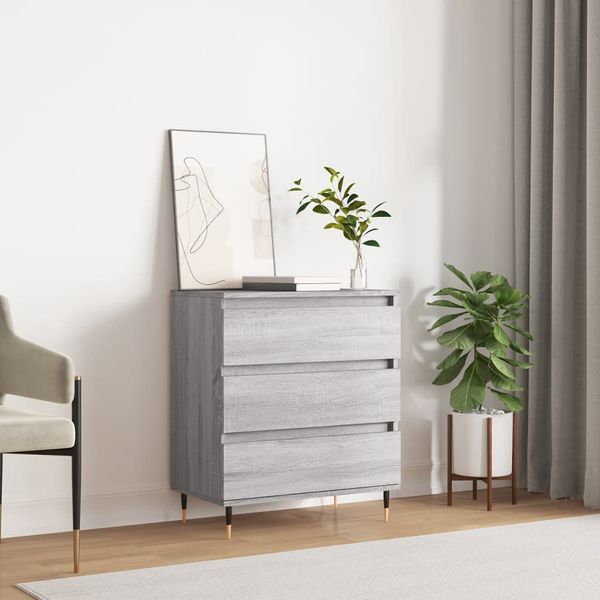 vidaXL Komoda sivý dub sonoma 60x35x70 cm spracované drevo