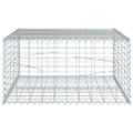 vidaXL Gabiónový kôš s krytom 100x100x50 cm pozinkované železo