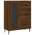 vidaXL Vysoká skrinka hnedý dub 69,5x34x180 cm spracované drevo