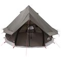 vidaXL Tipi stan 4-miestny Hnedá Šedá Polyester a oceľ