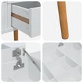 vidaxl Toaletný stolík FAUSKE Biela 112 x 50 x 78 cm