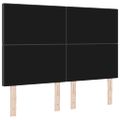 vidaXL LED hlavová doska Tmavo šedá 144 cm Kordúrová tkanina