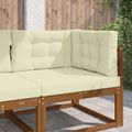 vidaXL Vankúš na vonkajšiu pohovku Polyester Krémová 80 x 80 cm