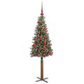vidaXL Úzky vianočný stromček Zelená 150 cm