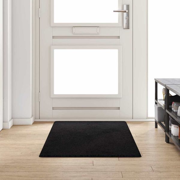 vidaXL Behúň koberec Čierna 80 x 200 cm 100% Polypropylén Tuft