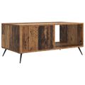 vidaXL Konferenčný stolík Staré drevo 90 x 50 x 40 cm Kompozitné drevo