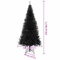 vidaXL Vianočný stromček Čierna 210 cm PVC