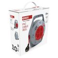 Predlžovací kábel EMOS P19410N na bubne 10 m / 3x1mm / 4 zásuvky
