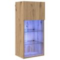 vidaXL Nástenný TV kabinet 40,5 x 30 x 90 cm Remeselný dub