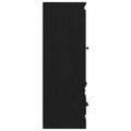 vidaXL Highboard Čierny dub 132 x 35.5 x 103.5 cm Kompozitné drevo