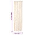 vidaXL Záves proti hmyzu béžový a biely 56x185 cm ženilka