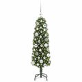 vidaXL Umelý vianočný stromček Zelená 120 cm PVC, oceľ a plast