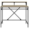vidaXL Stôl dub sonoma 100x50x90 cm spracované drevo a železo