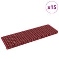 vidaXL Samolepiace schodové rohože 15 ks 65 x 21 x 4 cm Non-Slip