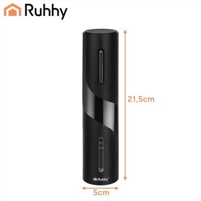 Automatický elektrický otvárač na víno 4 v 1, USB, čierny Ruhhy 27312