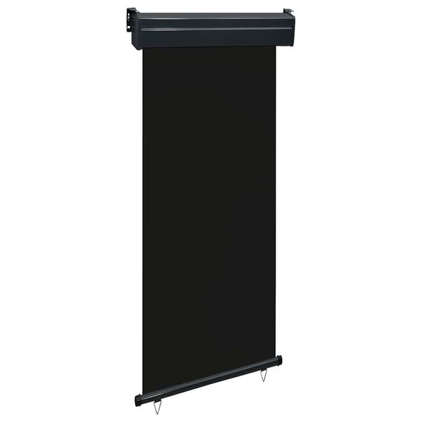 vidaXL Bočná markíza na balkón 80x250 cm, čierna
