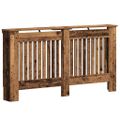 vidaXL Kryt radiátora Staré drevo 152 x 19 x 81,5 cm Kompozitné drevo
