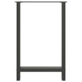 vidaXL Nohy barového stola antracitové 2 ks 60 x (90-91) cm oceľové