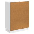 vidaXL Servírovacia skriňa Biela s vysokým leskom 66 x 34,5 x 87 cm