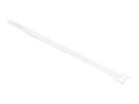 Káblová sťahovacia páska - 25 cm - biela (balenie 10)