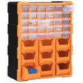 vidaXL Organizér s 39 zásuvkami 38x16x47 cm
