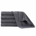 vidaXL Sprchové uteráky 5 ks antracitové 70x140 cm bavlnené 450 g/m2