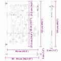 vidaXL Záhradná brána 85 x 125 cm Povrchovo upravená oceľ Zamykateľné