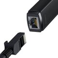 Sieťový adaptér Baseus Lite série USB-C na RJ45, 100 Mb/s (čierny)