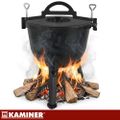 Litinový kotlík smaltovaný 10 l so stojanom Kaminer 27376 Litinový kotlík smaltovaný 10 l se stojanem Kaminer 27376