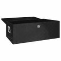 vidaXL Úložný box čierny 100x55x37 cm hliník