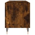 vidaXL Skrinka na platne dymový dub 121x38x48 cm kompozitné drevo
