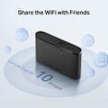 TP-Link Mercusys MT110 mobilní LTE Modem s WiFi routerem, 1x slot SIM, 150Mbps na 2,4GHz, baterie 2200mAh Router, hotspot, Wi-Fi 802.11a/b/g/n, 4G/LTE, SIM slot, až 10 zarízení, provoz na baterii, cerný