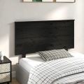 vidaXL Čelo postele čierne 124x6x82,5 cm masívna borovica