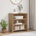vidaXL Servírovacia skriňa Hnedá 70 x 41 x 75 cm Kompozitné drevo