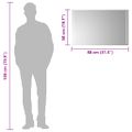vidaXL LED kúpeľňové zrkadlo 80x50 cm