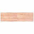 vidaXL Stolová doska svetlohnedá 180x50x(2-6)cm ošetrený masív hrany