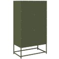 vidaXL Highboard Olive Green 68x39x123 cm Oceľ