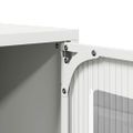 vidaXL TV skrinka biela 68x39x60,5 cm oceľ