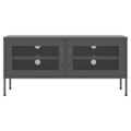 vidaXL TV skrinka antracitová 105x35x50 cm oceľ