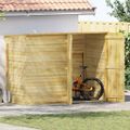vidaXL Prístrešok na bicykle 232x110x170 cm impregnované borovicové drevo