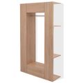 vidaXL Šatník z kompozitného dreva 106x36,5x192 cm béžový