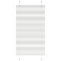 vidaXL plisovaná roleta biela 75x100 cm šírka látky 74,4 cm