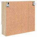 vidaXL Zrkadlová skrinka Sonoma dub 59 x 17 x 55 cm Kompozitné drevo