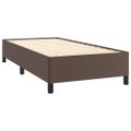 vidaXL Posteľný rám hnedý 90x200 cm umelá koža