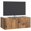 vidaXL Nástenná TV skrinka 78,5 x 41 x 30 cm Staré drevo