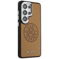 Puzdro Karl Lagerfeld Perforated KL MagSafe pre Samsung Galaxy S26 Ultra hnedá