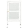 vidaXL Komoda 38x35x70 cm kov a sklo