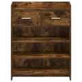 vidaXL Skriňa na topánky 73,5 x 36 x 92 cm Kompozitné drevo Dymový dub